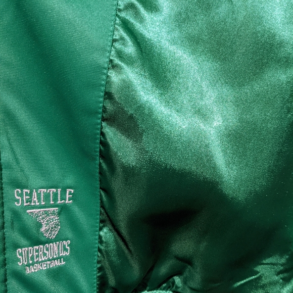 VTG Mitchell & Ness Seattle Supersonics Lined Track Jacket Large - Picture 8 of 11